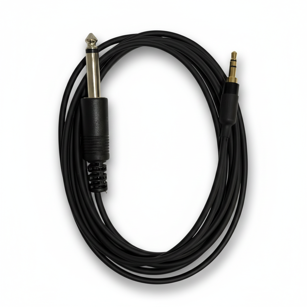 Stereo 3.5mm - 1 x Mono 6.3mm Çivi Jack Aux Kablosu